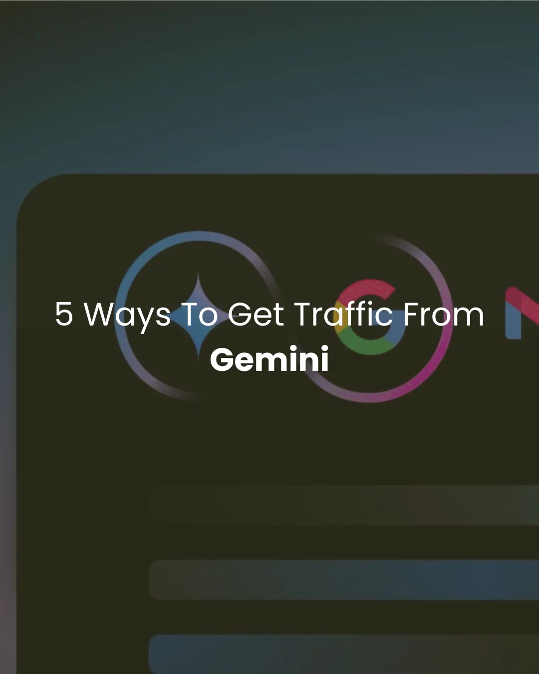 Gemini-inspired search traffic visualization in green tones