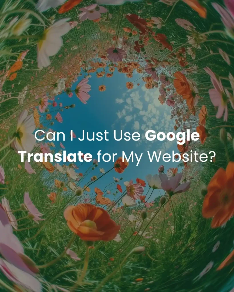 Can I Just Use Google Translate for My Website?